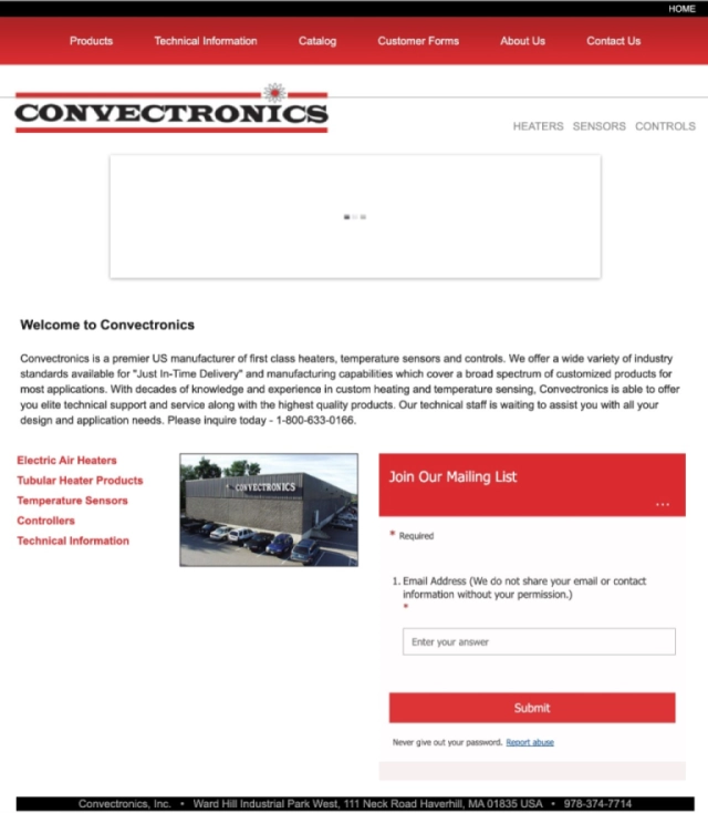 Legacy Convectronics Ecommerce 2021